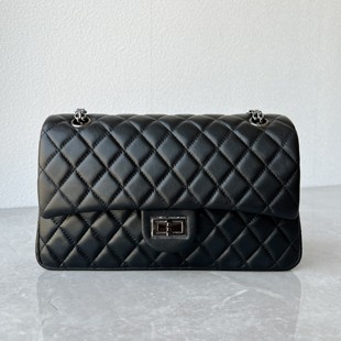 头层羊皮软皮高级质感链条包经典百搭单肩包真皮时尚菱格斜跨包女