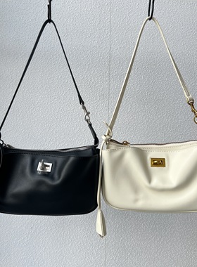 2025爆款头层牛皮麻将包软皮小众设计腋下包时尚百搭单肩斜跨女包