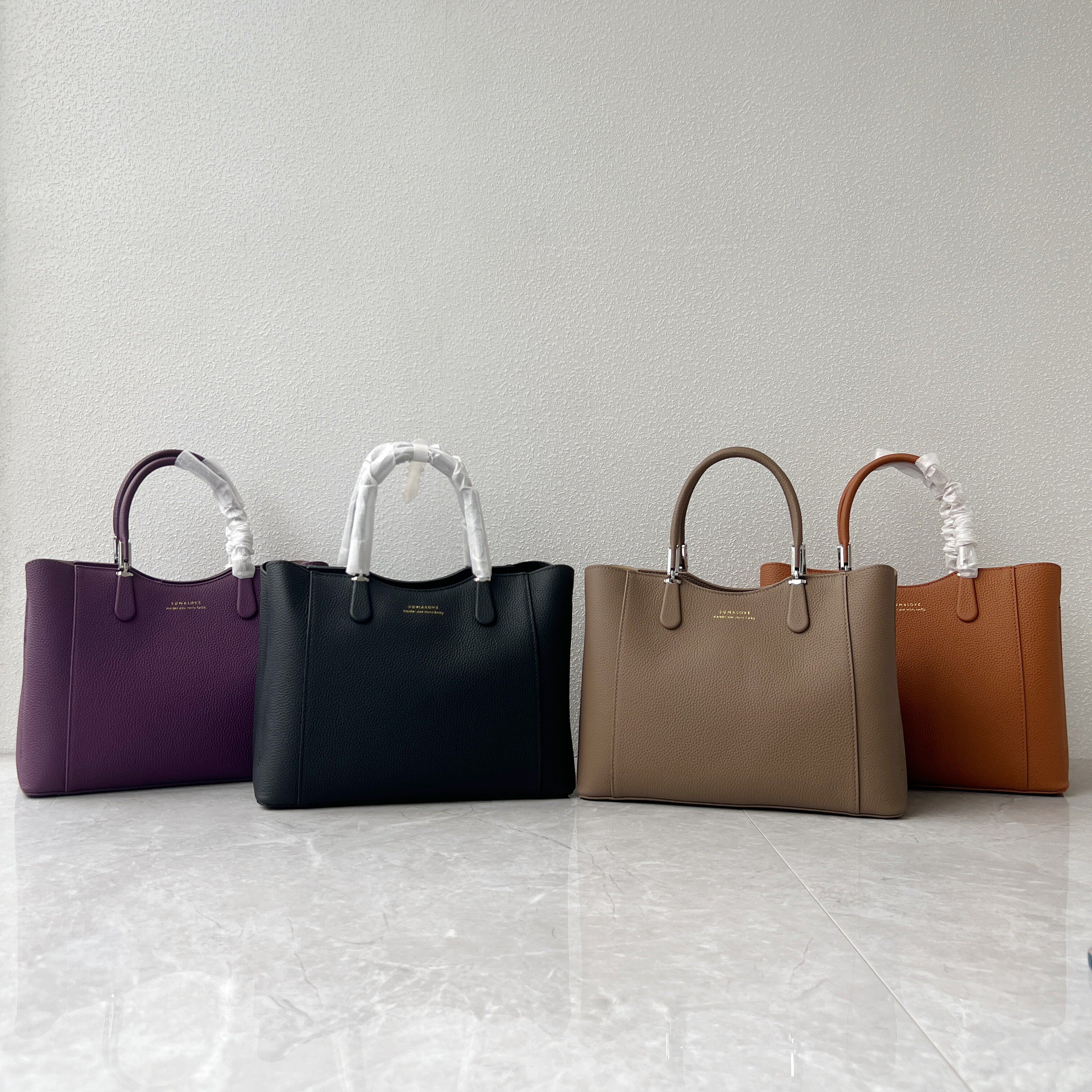 公司单撤柜高品质头层牛皮手提包质感百搭杀手包真皮单肩斜跨包女