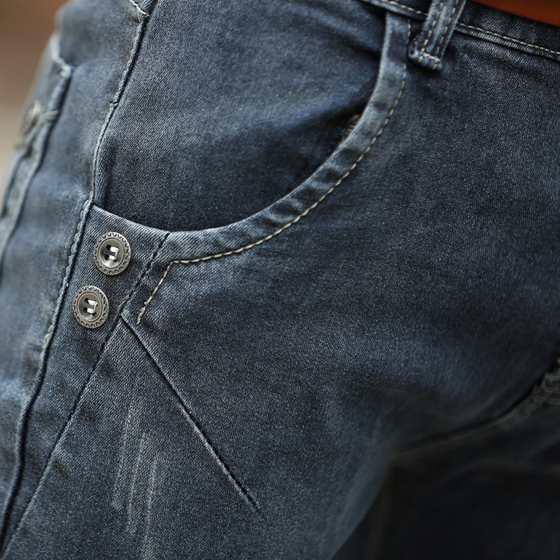 Jeans pour adolescent pieds Slim pour Quatre saisons - Ref 1462381 Image 4