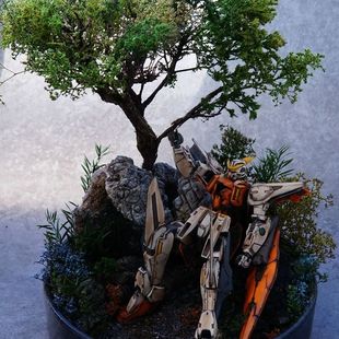 √镜花水月√万代mg主天使高达场景mb鱼缸pg巴巴托斯AZA战损破镜