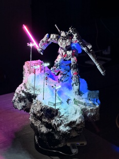 镜花水月高达mg独角兽雪地战损加灯场景pg元祖rg自由巴巴托斯gk