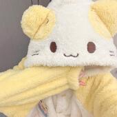 棉花糖猫猫冬季 少女加绒加厚睡衣女珊瑚绒软妹外穿睡袍家居服 新款