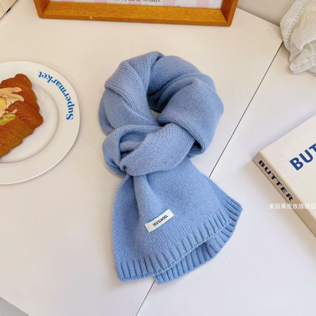 可写卡片羊毛针织毛线围巾