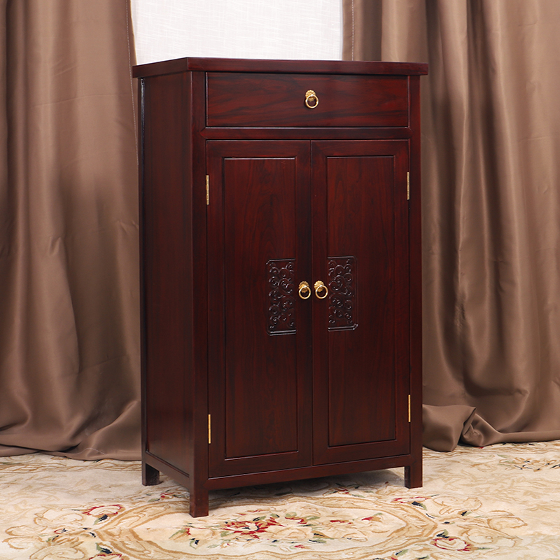 红木中式收纳柜仿古南美酸枝隔断