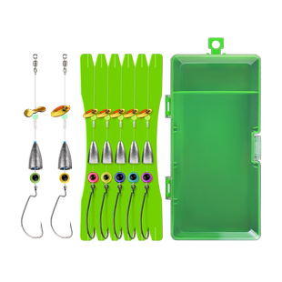 德州钓组免绑好套装远投路亚子弹铅坠倒钓曲柄钩线组防挂底鲈鱼钩