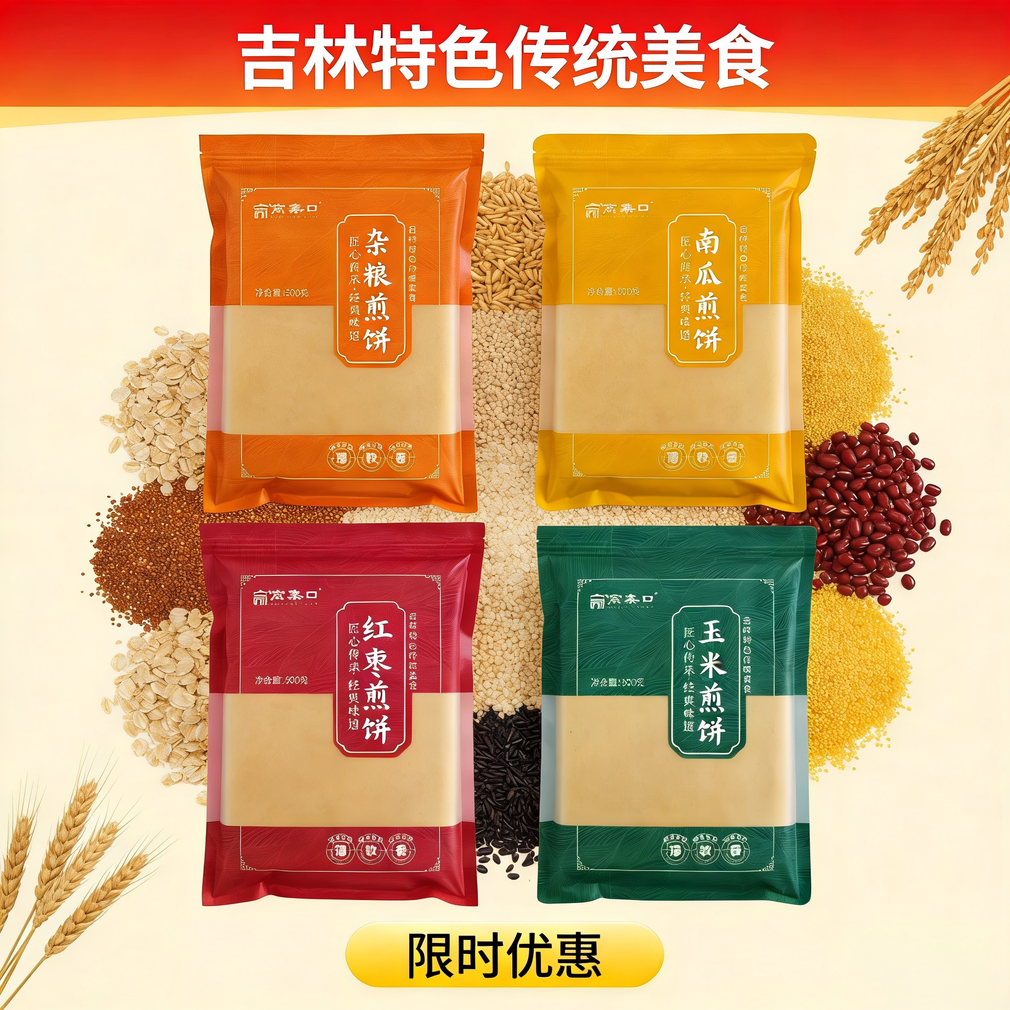 东北大煎饼玉米杂粮南瓜煎饼