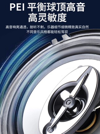 汽车音响喇叭扬声器6.5寸改装4寸5寸6x9通用套装同轴全频高中低炮