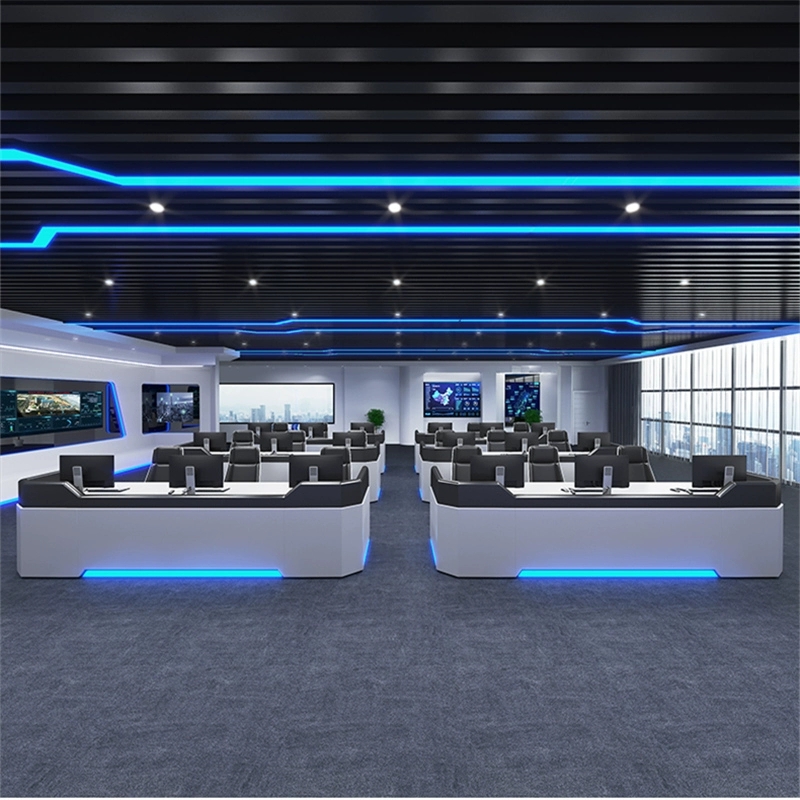 烤漆控制台公安消防指挥中心监控台多媒体操控桌工作台智慧调度台