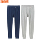 中老年秋裤 单件宽松纯棉全棉高腰打底裤 保暖裤 线裤 衬裤 宜而爽男士