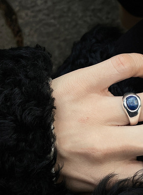 甄媛银饰女纯银简约戒指