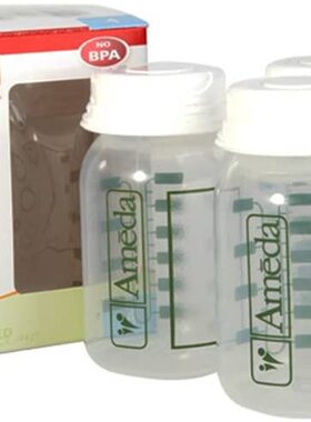 美国阿美达ameda 存储奶瓶80/120ml一体盖标签密封盖