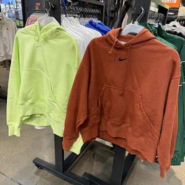 犇犇运动Nik/OVERSIZ E女子风保暖薄绒舒适套头连帽衫DQ5859-736