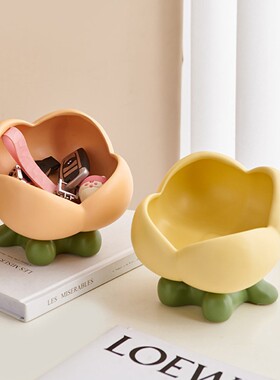 入户玄关钥匙收纳摆件鞋柜进门口客厅家居装饰品置物架放钥匙托盘