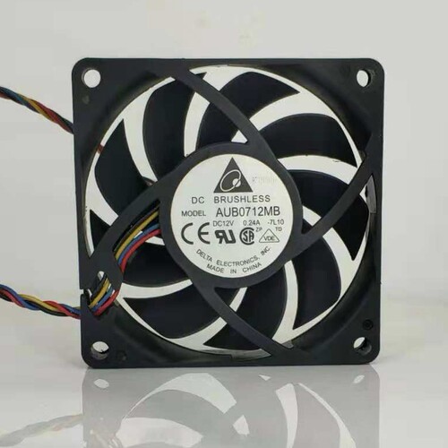 台达 AUB0712MB 7015 12V 0.24A 7CM CPU 超静音 4线PWM 散热风扇