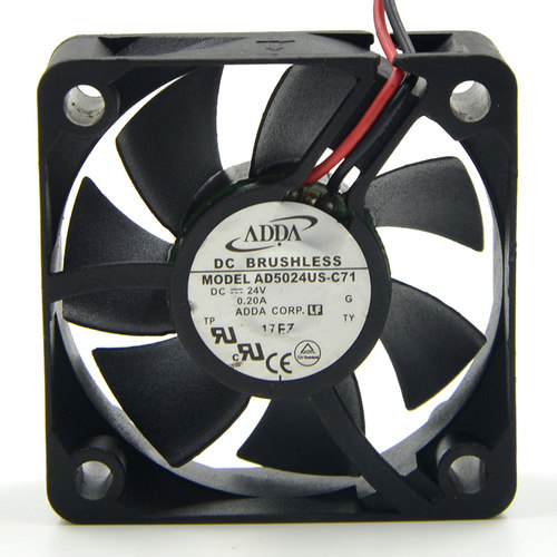 原装ADDA AD5024US-C71 24V 0.20A 5CM 5020 2线 变频器 散热风扇