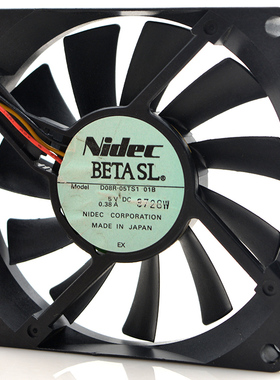 NIDEC D08R-05TS1 01B 8015 5V 0.38A 8CM 可用USB接口 散热风扇