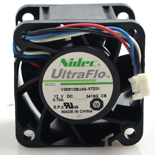Nidec 4028 W40S12BUA5-15 DC12V 0.55A 4针PWM轴流暴力散热风扇