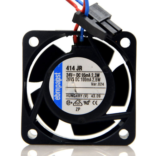 414JR 24V 95MA 2.3W 原装德国ebmpapst 40*40*25MM 风扇 保2年