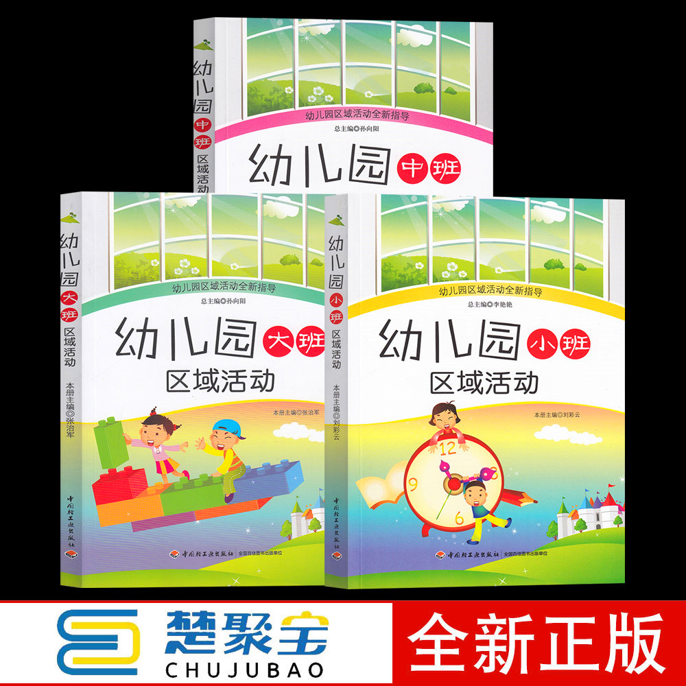 全3册 幼儿园小中大班区域活动 孙向阳 张治军编 幼儿教育实践 幼儿园区域活动指导 中国轻工业出版社