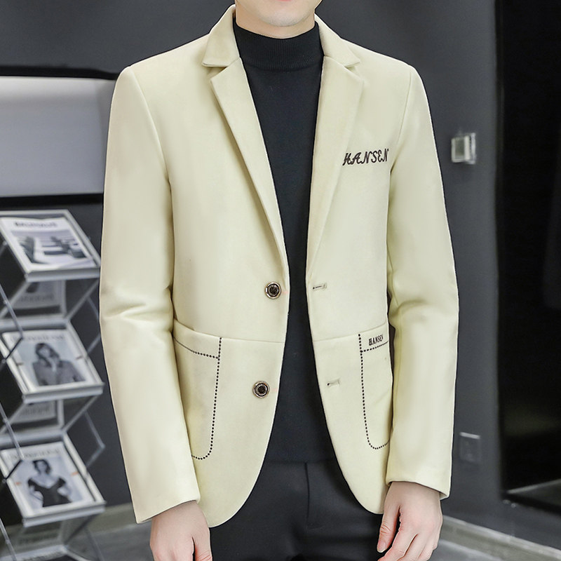 金丝绒西装男士外套休闲韩版西服上衣潮流修身平绒单西青年帅气,男装,休闲西服,淘宝优惠券,粉丝福利购,淘宝优惠卷
