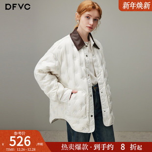 新款 dfvc短款 羽绒服女2025年冬季 式 小个子白鸭绒保暖外套 轻薄衬衫