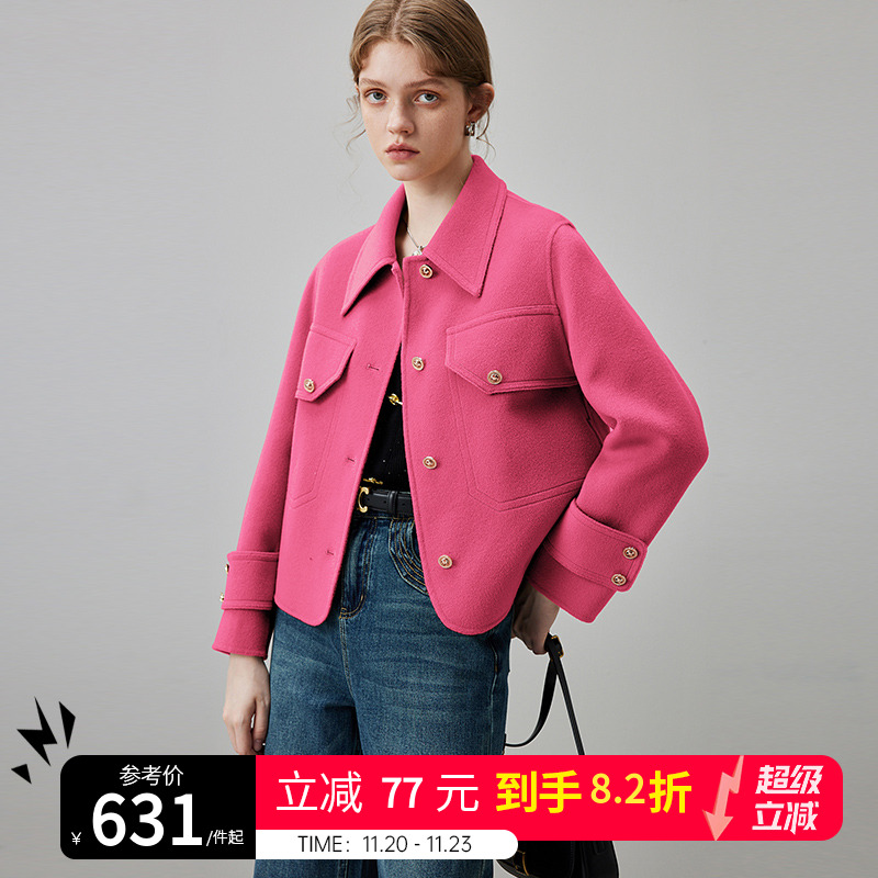 小个子羊毛毛呢外套女