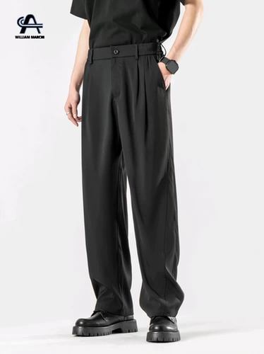 Мужские демисезонные штаны для отдыха, летний тонкий костюм, осенние, свободный крой, изысканный стиль