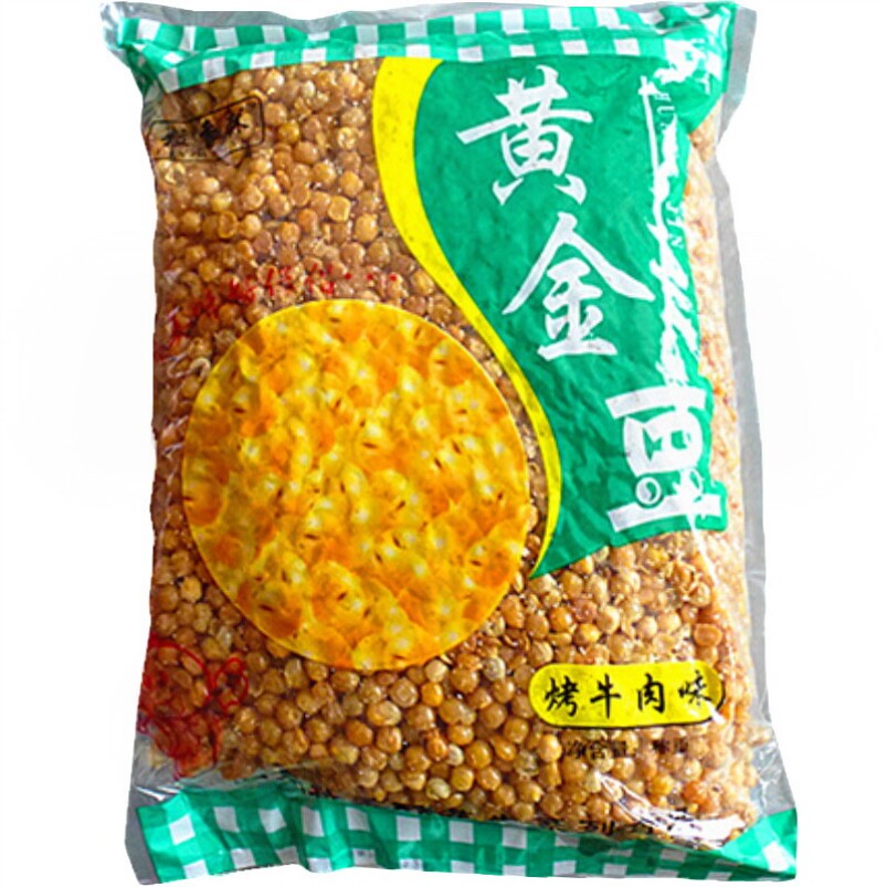 黄金豆 5斤装牛肉味油炸豌豆粒黄豆零食脆豆子散装小包装