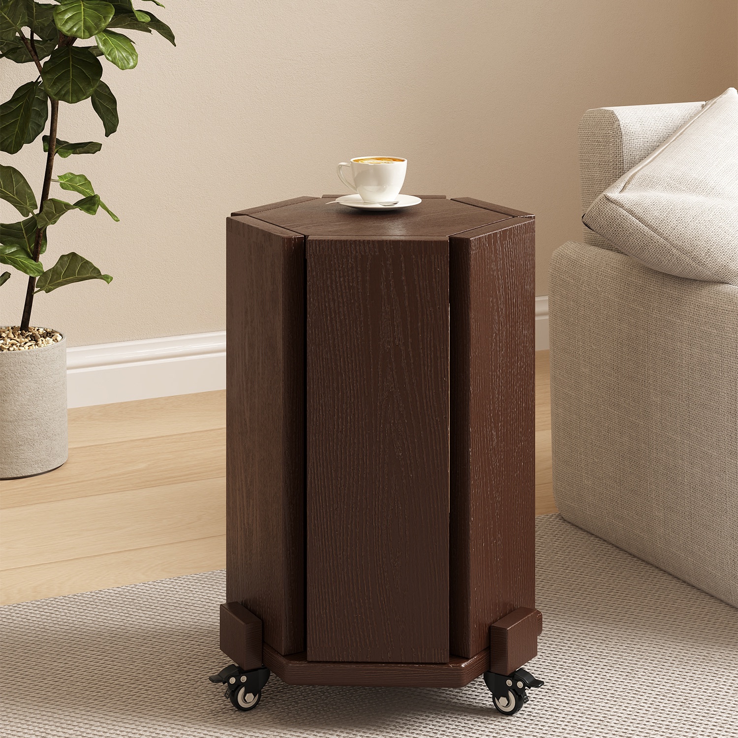 全实木凳子可叠放家用客厅叠叠乐凳可移动带滑轮备用凳餐凳堆叠凳