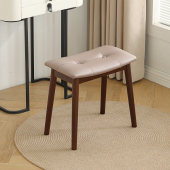 实木化妆凳女生卧室化妆台椅子轻奢高级感家用餐凳简约极简梳妆凳