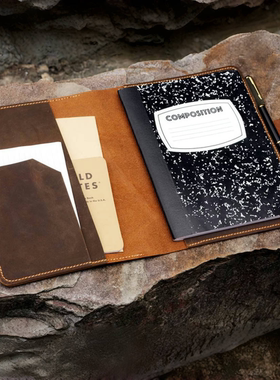 适用于美式Composition Book笔记本B5书衣疯马皮真皮复古NB505CPS