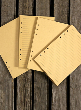 6孔A5/A6复古牛皮纸活页（80张160页）PAX6KI