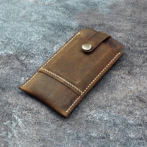 手工真皮复古苹果美式iPhone皮套