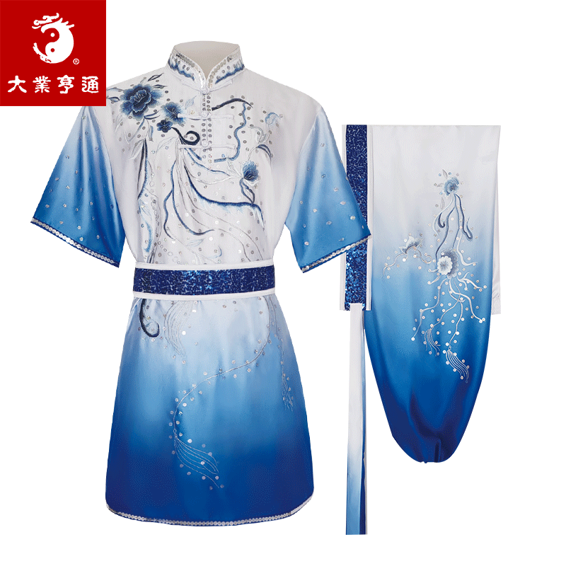 大业亨通2024新款武术表演服渐变