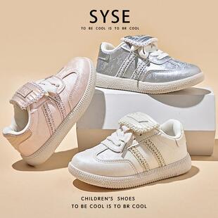 儿童大舌头阿甘鞋复古德训鞋2025春秋新款男童运动鞋女童跑步鞋子