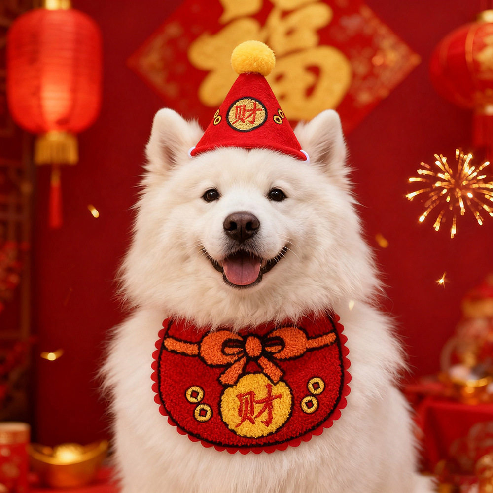 新年喜庆宠物围兜猫咪狗狗三角巾可爱节日口水巾春节财神宠物围嘴,宠物/宠物食品及用品,围巾/口水巾,淘宝优惠券,粉丝福利购,淘宝优惠卷