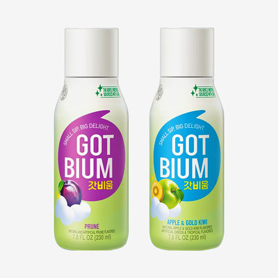 韩国西梅汁GOT Bium果味饮料hy云朵噗噗水苹果奇异果饮品230ml/瓶