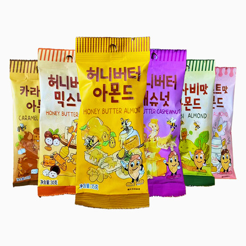 韩国进口汤姆大叔蜂蜜黄油扁桃仁