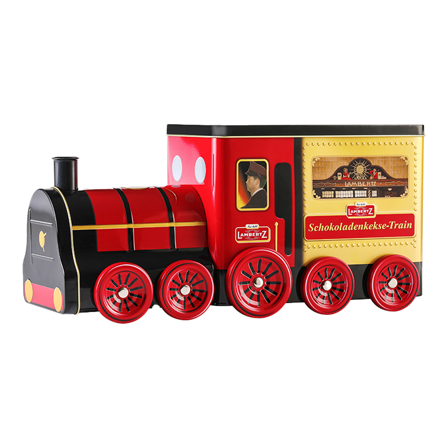 LAMBERTZ兰贝斯火车造型曲奇饼干铁盒装德国进口黄油饼干儿童零食