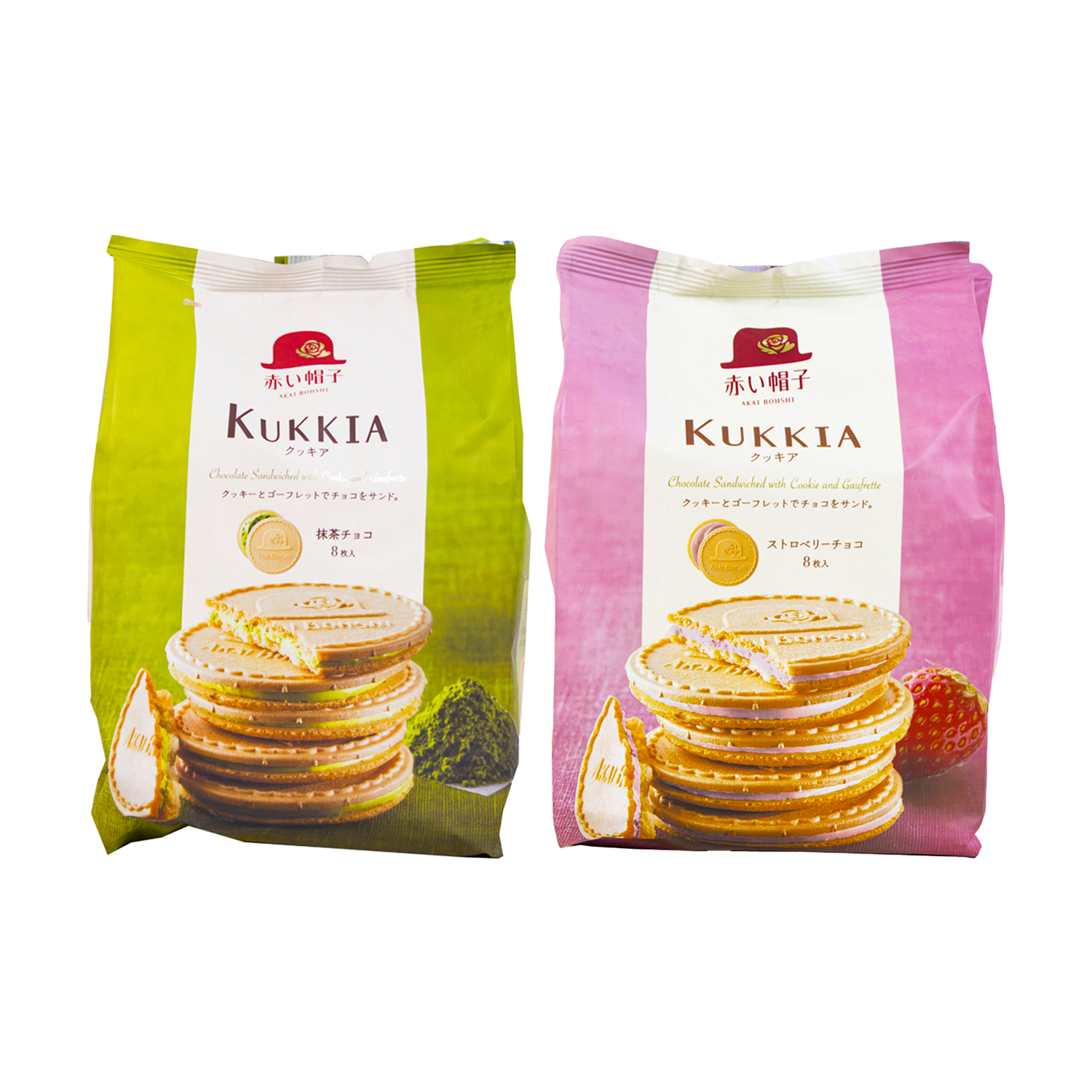 日本进口抹茶巧克力夹心饼干