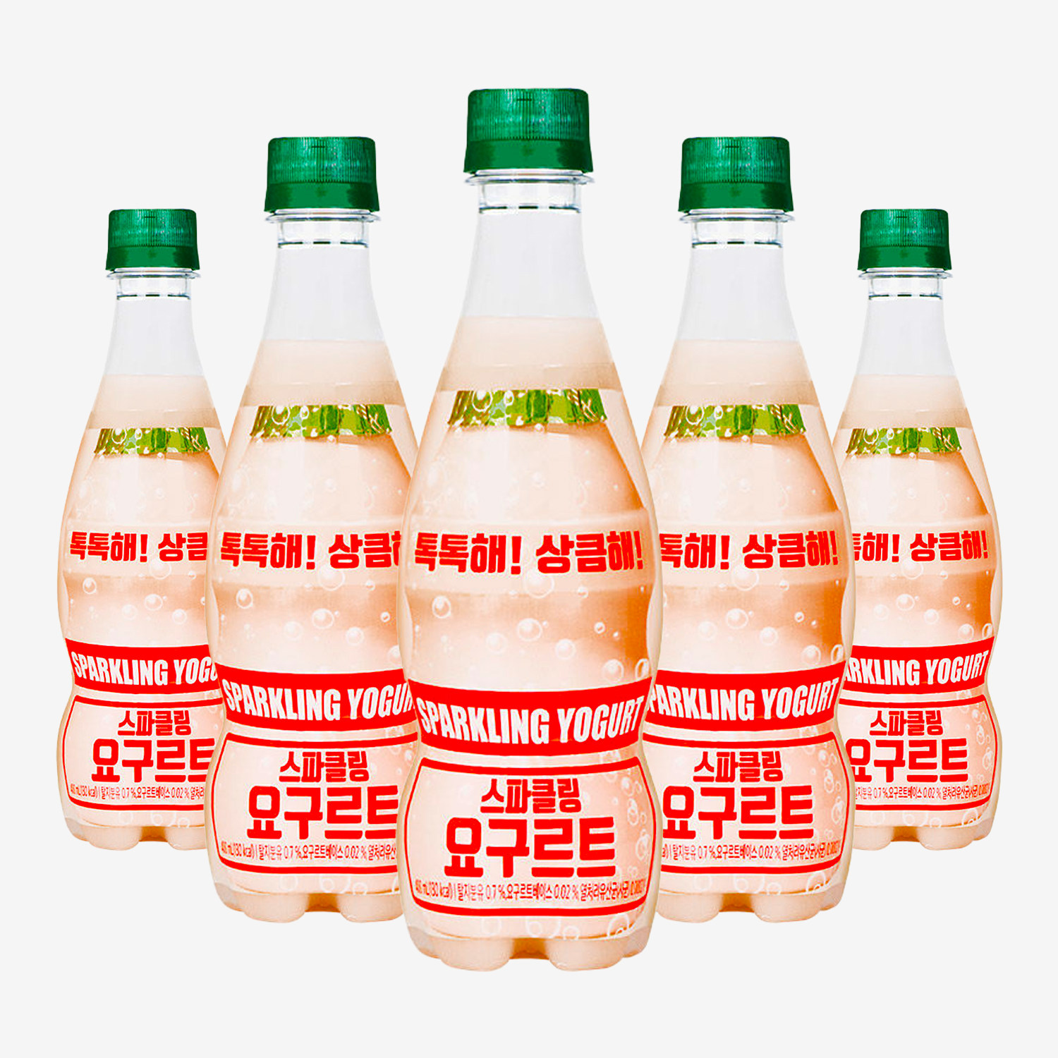 韩国进口乳酸菌汽水呱呱嘟酸奶味碳酸饮料波波元气乳酸菌气泡水