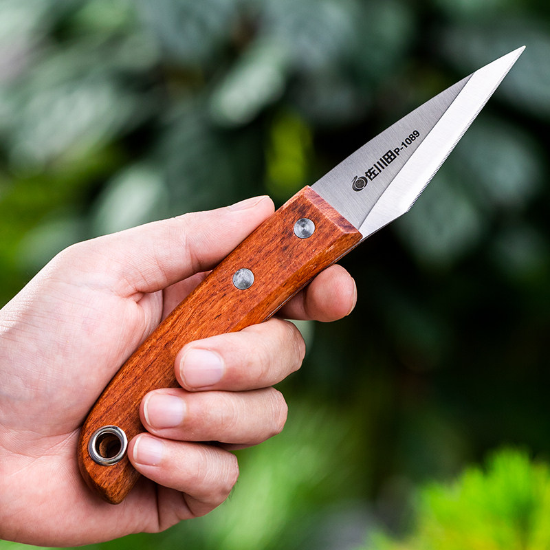 日本手工进口锋钢佐川田嫁接刀接芽刀专业园林园艺削果树嫁接工具