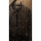 N.COU妮蔻25冬新款 女 别致设计感透视花边高领叠穿刺绣内搭衬衫