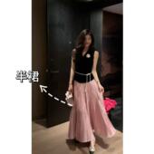 N·COU 26春新款 步摇裙 高腰褶皱珠光大摆唐装 DY80819