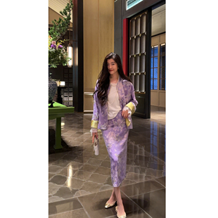 裙 复古国风重工亮片钉珠刺绣丝绒套装 N.COU妮蔻25冬新款 新中式