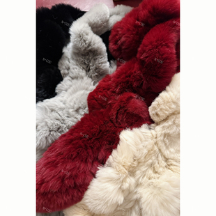 N.COU妮蔻25冬新款 獭兔毛柔软保暖围脖围巾DY10957