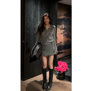 显瘦绵羊毛软糯针织开衫 减龄气质百搭修身 时尚 N.COU妮蔻25冬新款