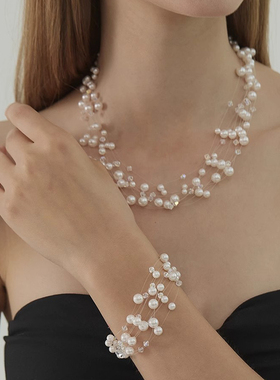 iKiCoJewelry银河满天星珍珠项链