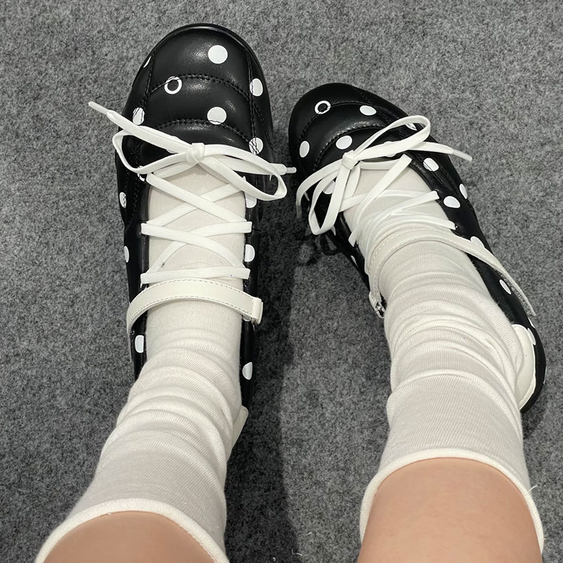 EMPTYBEHAVIOR波点运动芭蕾鞋